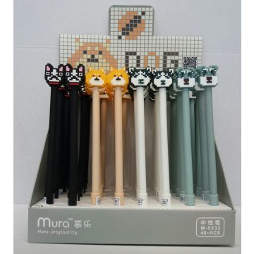 MURA zselés toll, írás színe: kék, ”KUTYA”