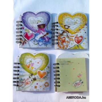 Kisméretű spirál notesz