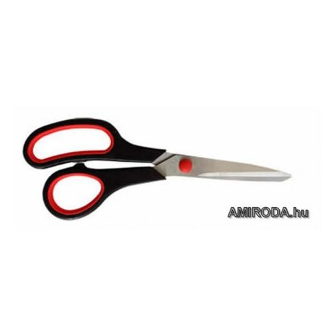 Olló, 20cm, rozsdamentes acél penge, gumírozott fogórész
