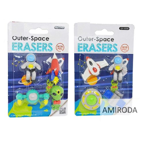 QIHAO Radír készlet , 4db-os ,SPACE 