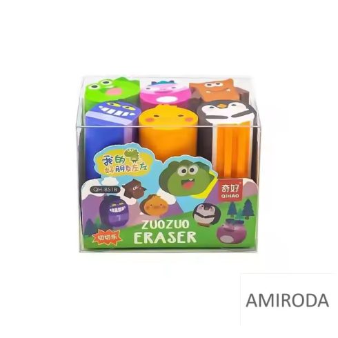 Radír szett, QIHAO 6db/cs ZUOZUO