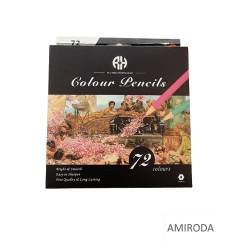 AH 72db-os színes ceruza készlet, hatszögletű