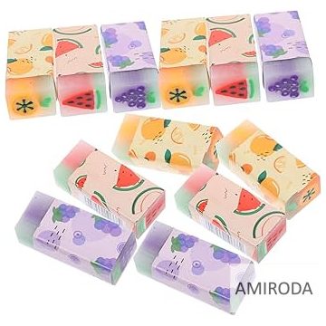 Radír, gyümölcsök