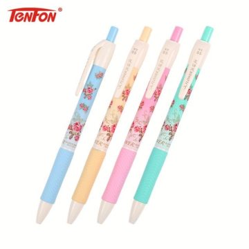   TENFON golyóstoll, vonalvastagság: 0.5mm, írás színe: kék, "SUPER SMOOTH FLOWER"