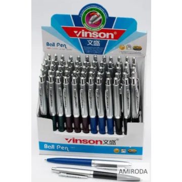 VINSON golyóstoll, retro jellegű ,kék tollbetét, 0,7mm