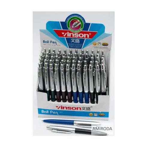VINSON golyóstoll, retro jellegű ,kék tollbetét, 0,7mm