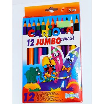 12 db-os JUMBO színes ceruza készlet, 6mm