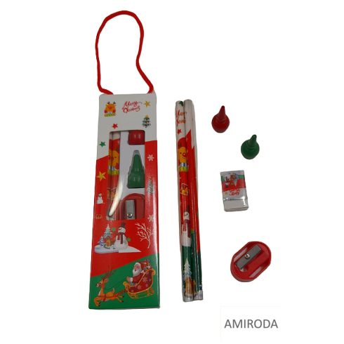 Írószer készlet,6 db-os , mikulás csomagba 