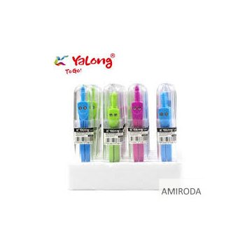 YALONG fém körző, műanyag tokban