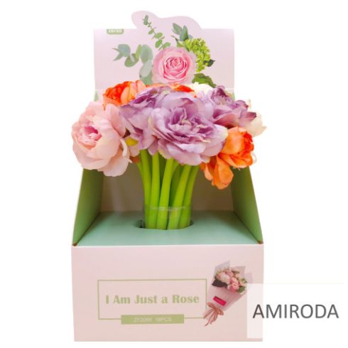 Zseléstoll virág ,szatén rózsa, 0,5mm, 