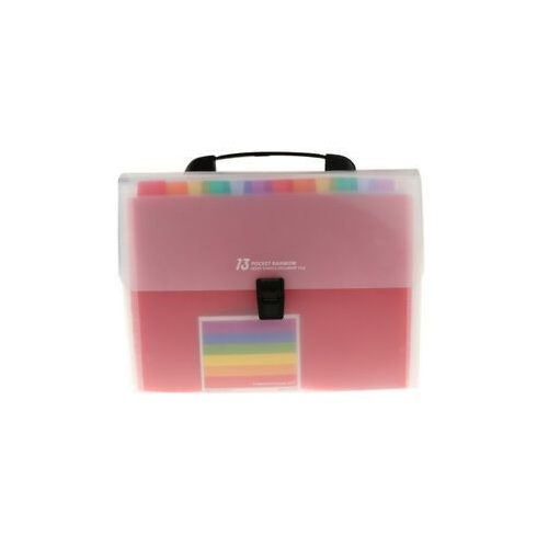  A4 csatos irattáska,13 rekeszes "RAINBOW"